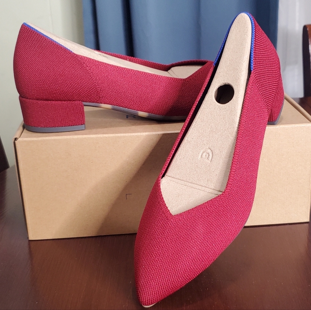 Rothy's Red Flats Elegant Loafers